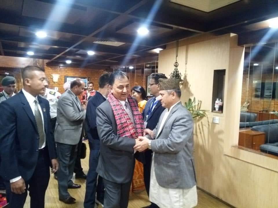 Image result for उपप्रधानमन्त्री पोखरेल चीन प्रस्थान