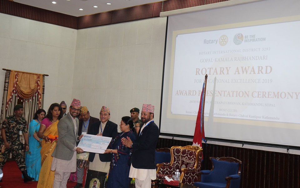 Dr Pokharel, Dhakal bag ‘Gopal-Kamala Rajbhandari Rotary Award for ...